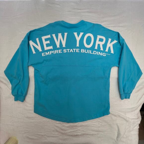 Spirit Jersey New York Empire State Building Graphic Long Sleeve T-Shirt Size M - Picture 4 of 13